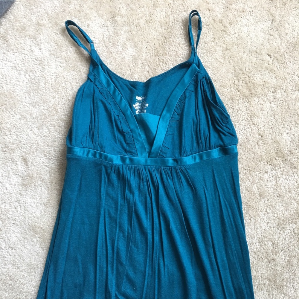 Turquoise blue greenish blouse cami.